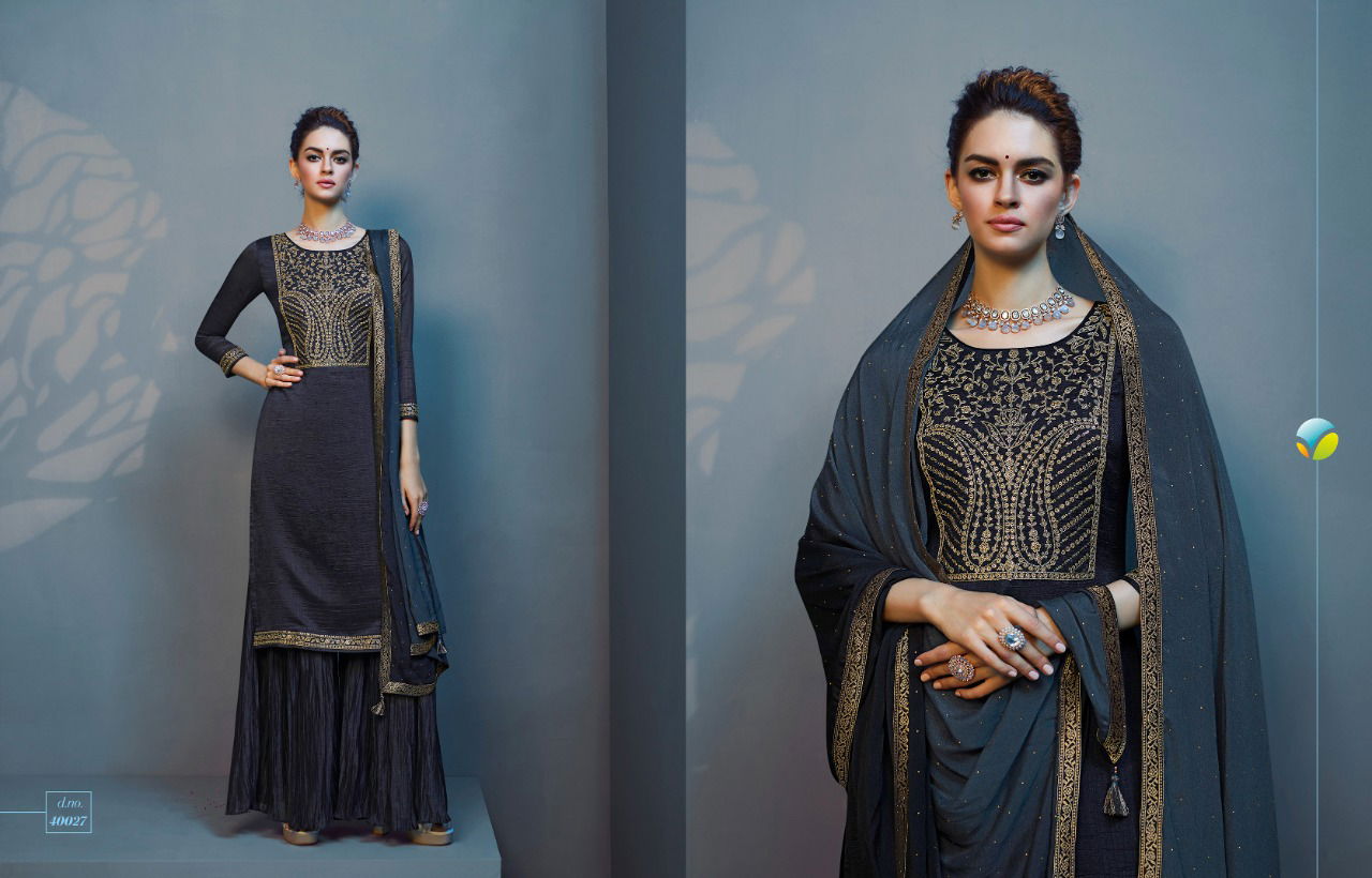Vinay Tumbaa Roza New Exclusive Wear Georgette Ready Made Suit Collection